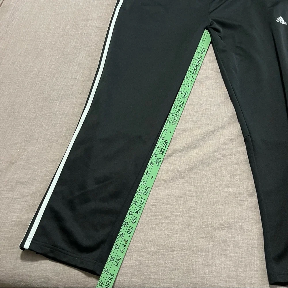 Adidas Three Stripe Unisex Size XXL Black White Track Pants Athletic Streetwear
